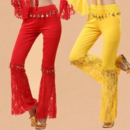 Square Dance Costume Fitness Sports Dance Dance Pants Dance Performance Belly Dance Pants Lace Hangi