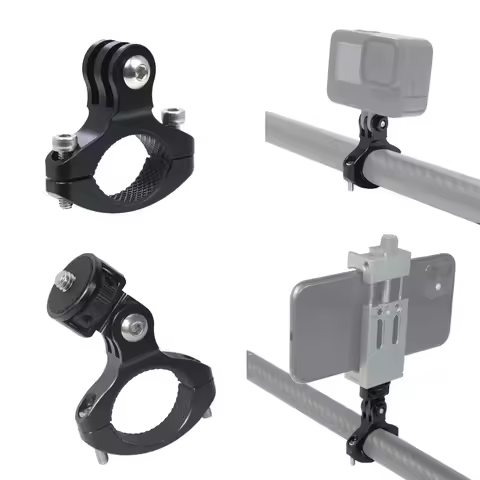 Bicycle Handlebar Mount Bike Motorcycle Aluminum Holder for GoPro 13 12 10 9 8 7 Yi 4K Eken Sjcam Ac
