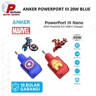 Ready Stok Adapter Anker Marvel Series Powerport Iii Nano 20W Original