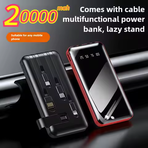 Portable Power Bank 20000mAh Large Capacity Digital Display Portable Charger for IPhone Samsung Huaw