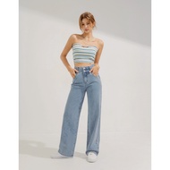 AIR SPACE Side Crossover Cutout Jeans