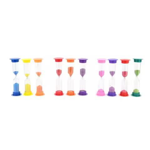 1/2/3 Mins Hourglass Sandglass Sand Cook Clock Timer Home Decoration Random color 1Pcs