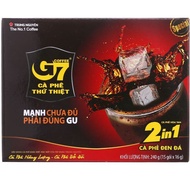 Cà Phê G7 2IN1( Cà phê + Đường) Trung Nguyên 16gam x 15 gói hay Cà phê G7 Đen Đá( Hộp 15 gói)