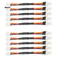 10PCS 3PIN Reduce PC Fan Speed Noise Extension Resistor Cable Wire 3 Pin Male to Female Connector fo