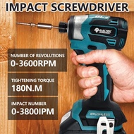 Goddess DTD173ไดร์เวอร์อิมแพ็คไร้สาย1800รอบต่อนาที180Nm ไม้สว่านมอเตอร์ไฟฟ้าไร้แปรงถ่าน/กลอน/T-Mode