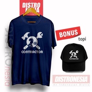 CONTRACTOR T-SHIRT PREMIUM BUILDING KULI BONUS CONTRACTOR HAT