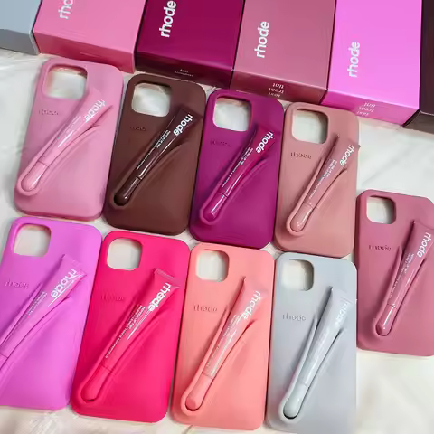 Peptide Lip Tint / Lip Treatment + Summer Lip Case Silicone Cover for iPhone 16 15 14 13 12 11 Pro M