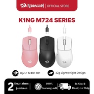 Redragon K1NG M724 Wired Gaming Mouse Kabel Optical Gaming Mouse 12400 DPI Ergonomic 42g Ultra-Light