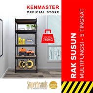 Kenmaster Rak 5 Susun Multipurpose Dark Grey - RAK028