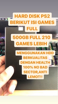 HARDDISK PS2 FULL GAMES PAKET 500GB/320GB
