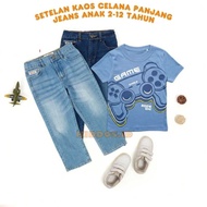 KIDDOS ID Kids T-Shirt Set Boys' Denim Trousers/ GAMER