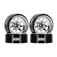 INJORA 1.3" Stamped Steel Wheels -4.05mm Offset for 1/24 1/18 1/16 1/12 RC Crawlers (W1312)
