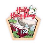 香港景點磁石貼 - 山頂纜車