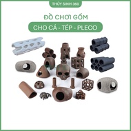 Ceramic Toys for Ornamental Fish and Shrimp - Decorative Use - Shelter for Fish, Shrimp, Pleco