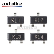 100PCS BAT54 BAT54A BAT54C BAT54S KL1 KL2 KL3 KL4 L4W WV3 WW1 WV4 SOT-23 30V 200mA Schottky Diode SM