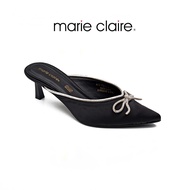 Bata บาจา ยี่ห้อ Marie Claire Solid Glamour Collection รองเท้าส้นสูงแบบสวม รองเท้าส้นเข็ม สูง 2 นิ้ว รองเท้าแฟชั่น สำหรับผู้หญิง รุ่น Lolina สีดำ 6706299