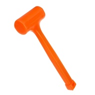 1 Piece 1.5LB Ceramic Tile Floor Furniture Installation Shockproof Hammer Rubber Hammer Orange Inela