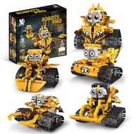 5-in-1 App-programmable Remote-control Robot Children DIY Tech Building Block Assembly Set Gravity-s