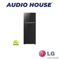 LG GT-B4604BM  461L TOP FREEZER FRIDGE  COLOUR: BLACK GLASS FINISH  3 TICKS  W700xD725xH1845MM  2 YE
