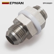 EPMAN Car Universal Turbo Steel Oil Pan Return Drain Plug Adapter Bung Fitting 10AN Weldable EPCGQ22