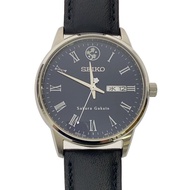SEIKO Men's Watch Quartz Sakuragakuin 10th Anniversary Analog Leather NVY BLK SS 7N43-H Direct from 