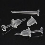 Plastic Earring Studs with Stopper