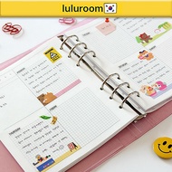 [Jamstudio] A6 Wide 6 Holes Weekly Refill paper