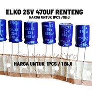 ELKO 25V 470 ELKO 25V 470UF RENTENG