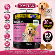 🔥 Tovitar® Multivitamin Soft Chews 150chews- for Dog & Cat Joint Health Skin & Coat Immune Support w