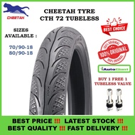 TAYAR  CHEETAH CTH72 -  *MAXXIS DIAMOND* 70/90-18, 80/90-18 TUBELESS TYRE