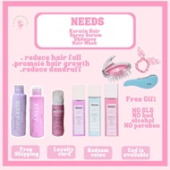 Needs Keratin Hair Serum Spray Shampoo Hair Mask Berry Mint Berry Magic