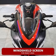 2025 Motorcycle Accessories Acrylic Front Windshield Windscreen Windshield Sport Windscreen Visor Fo