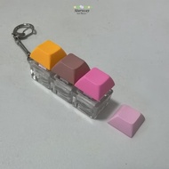 STARYSWAY Fidget Keychain, Keys Button Keycap Finger Keyboard Cap, Relaxing Pass The Time DIY Keyboa