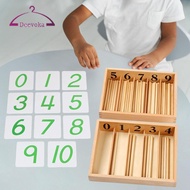 [deevoka] Montessori Spindle Box Mathematics Material Educational Toy Classic Preschool