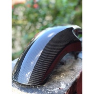 mudguard potong rxz siap rebet besar dan ekor rxz balut kain carbon original