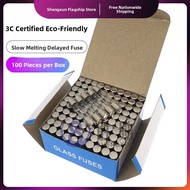 Slow Blow Glass Fuse 5*20mm T4A T4AL250V 6X30 Delayed Fuse Tube 3C Certified Circuit Protection Elec