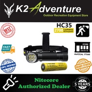 NITECORE HC35 CREE XP-G3 S3 LED 2700L RECHARGEABLE HEADLAMP