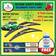 Mazda 2 2011-14  24" / 16"  -  Bosch Advantage Wiper BA2416