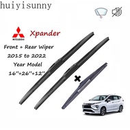 Hys Mitsubishi xpander phía trước + Phía sau 16 + 26 + 12 lưỡi gạt nước cho 2015 đến 2022 mô hình Mi
