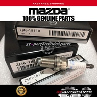 New Genuine Mazda ZJ46-18-110 (@4pc) = SET Iridium Spark Plug Mazda 2/3 NON SKYACTIVE 1.3l 1.5l 1.6l