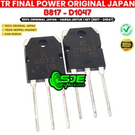 TR TRANSISTOR FINAL K B817 D1047 Original 2SB817 2SD1047 ORIGINAL B 817 D 1047 NPN PNP ORIGINAL JAPA