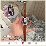 For OPPO Band Strap Genuine Leather Strap for OPPO Band Fashion Bracelet Replacement Leather Band Wr