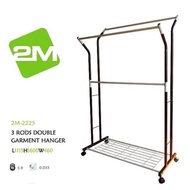 3D RODS DOUBLE GARMENT HANGER / Rak Penyidai Baju