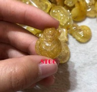 Vòng cổ hồ ly cửu vĩ (9 đuôi)đá thạch anh tóc vàng chế tác thủ công từ thiên nhiên kích hoạt cung tì