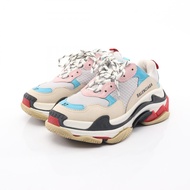 【二手】BALENCIAGA) TRIPLE S 女款真皮運動鞋，二手 A