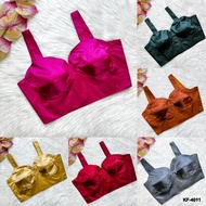 S TO XL Glamorous Shiny Silk Bollywood Blouse for a Star-Studded Look