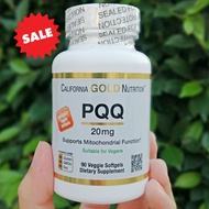 PureQQ® พีคิวคิว PQQ 20 mg 90 Veggie Softgels (California Gold Nutrition®) Pyrroloquinoline Quinone