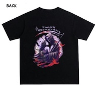 A7X TSHIRT AVENGEDSEVENFOLD TOUR220GSM HIGHCOLLAR VINTAGE PRINTSERAPOVERSIZE CUTTING FABRIC 100% COT