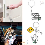 GILDAI Game PS4 GTA5 Keychain, 5 Star Muti Keyring Key Holder, Car Pendant Bag Pendant Keyholder Fas