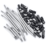 RCHUBAM Stainless Steel Linkage Chassis Link Rod End Kit 313/324mm Wheelbase for 1/10 Axial TRX TRX4